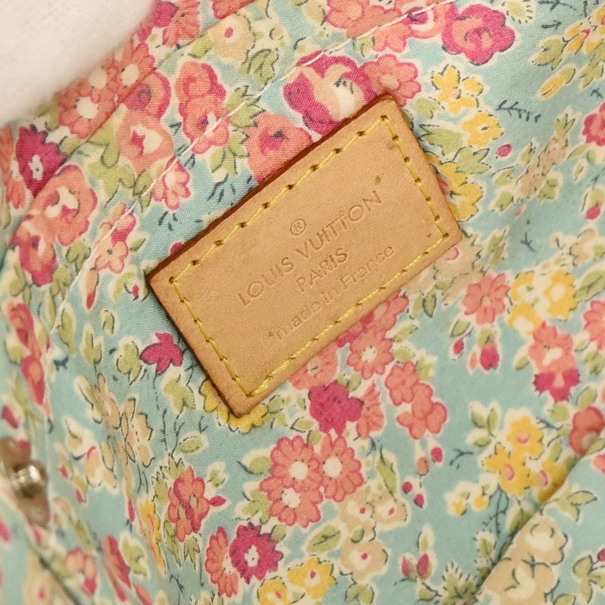 Louis Vuitton Blue Monogram Denim Patchwork Pouchy Handbag M95382