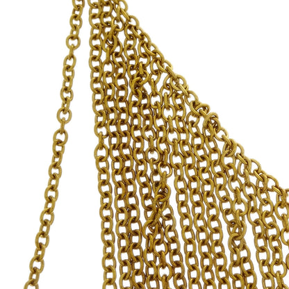 Chanel Gold Fringe Chain Necklace 02A