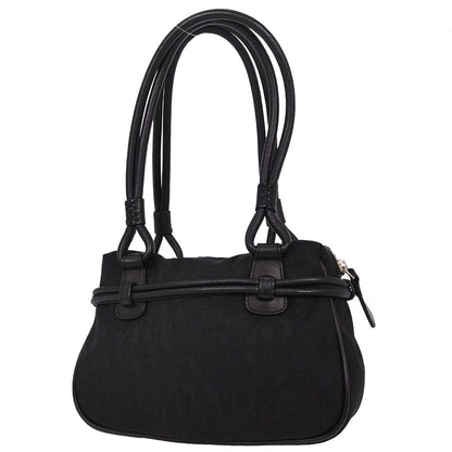 Christian Dior Black Diorissimo Bow Trotter Handbag