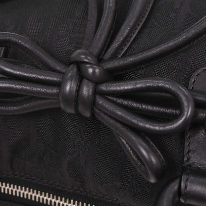 Christian Dior Black Diorissimo Bow Trotter Handbag