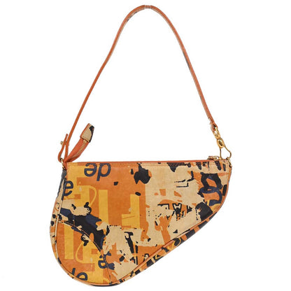 Christian Dior Orange Saddle Handbag
