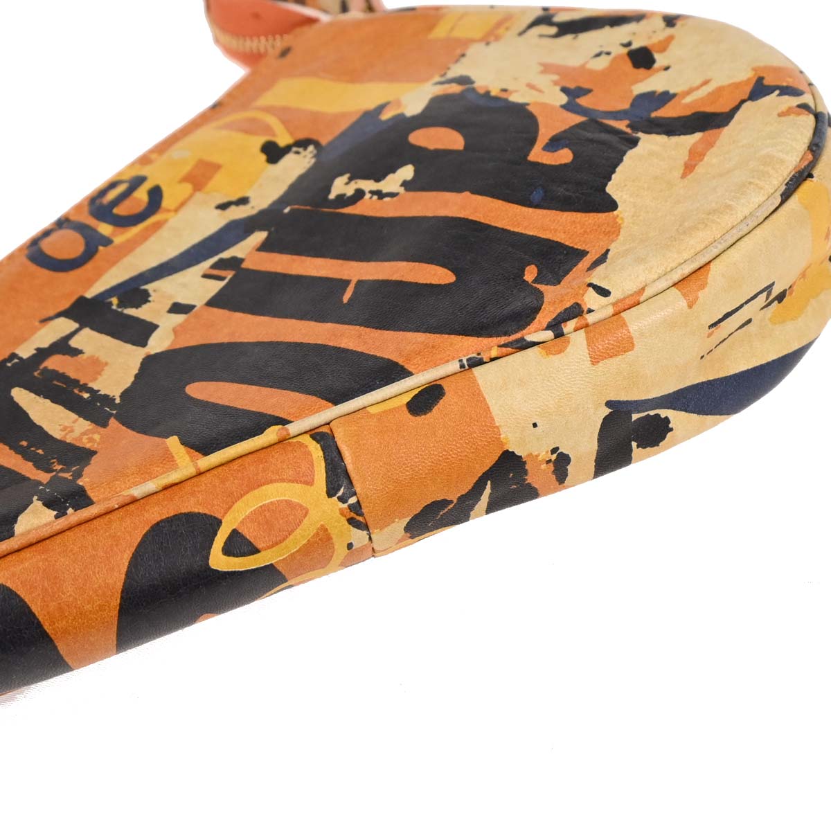 Christian Dior Orange Saddle Handbag