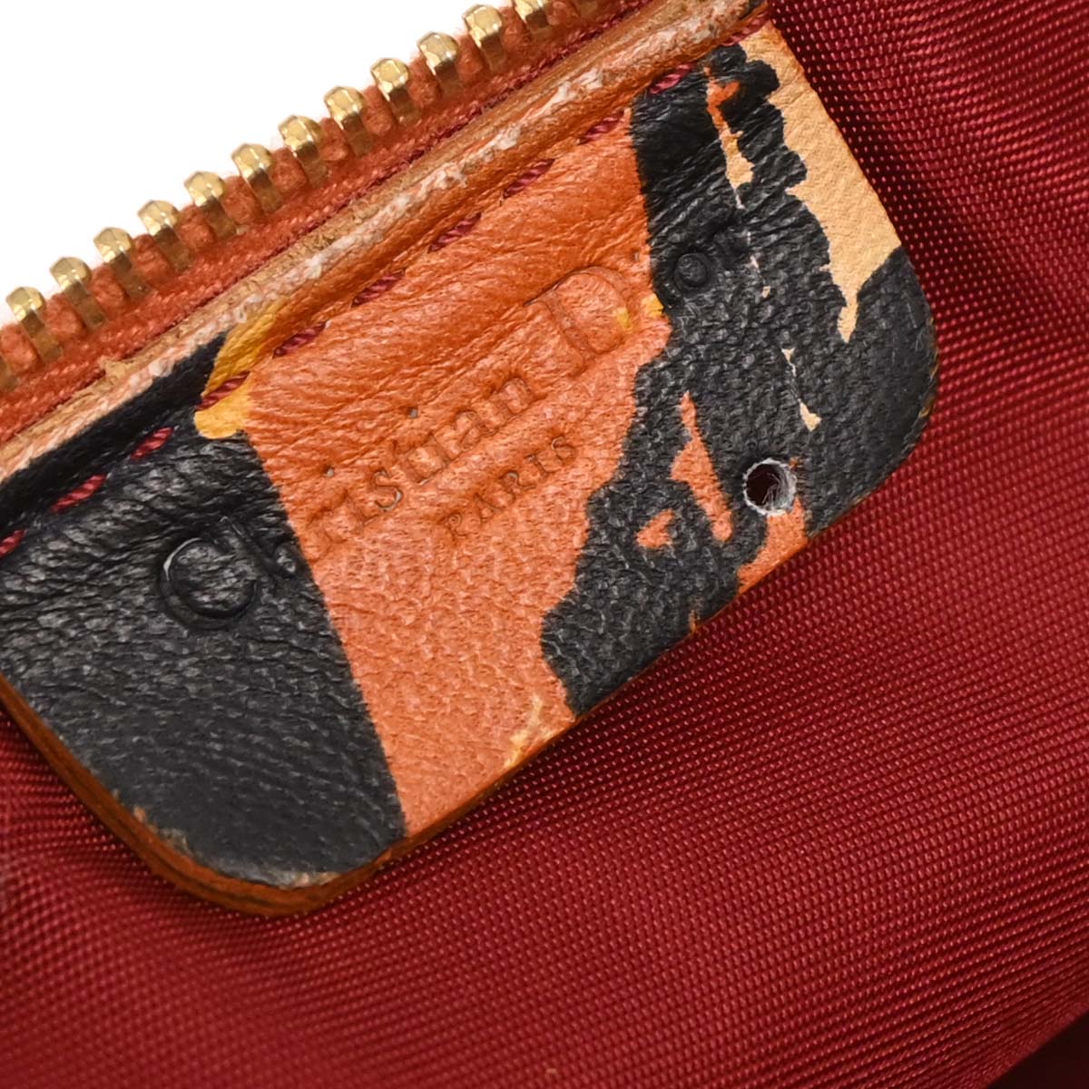 Christian Dior Orange Saddle Handbag