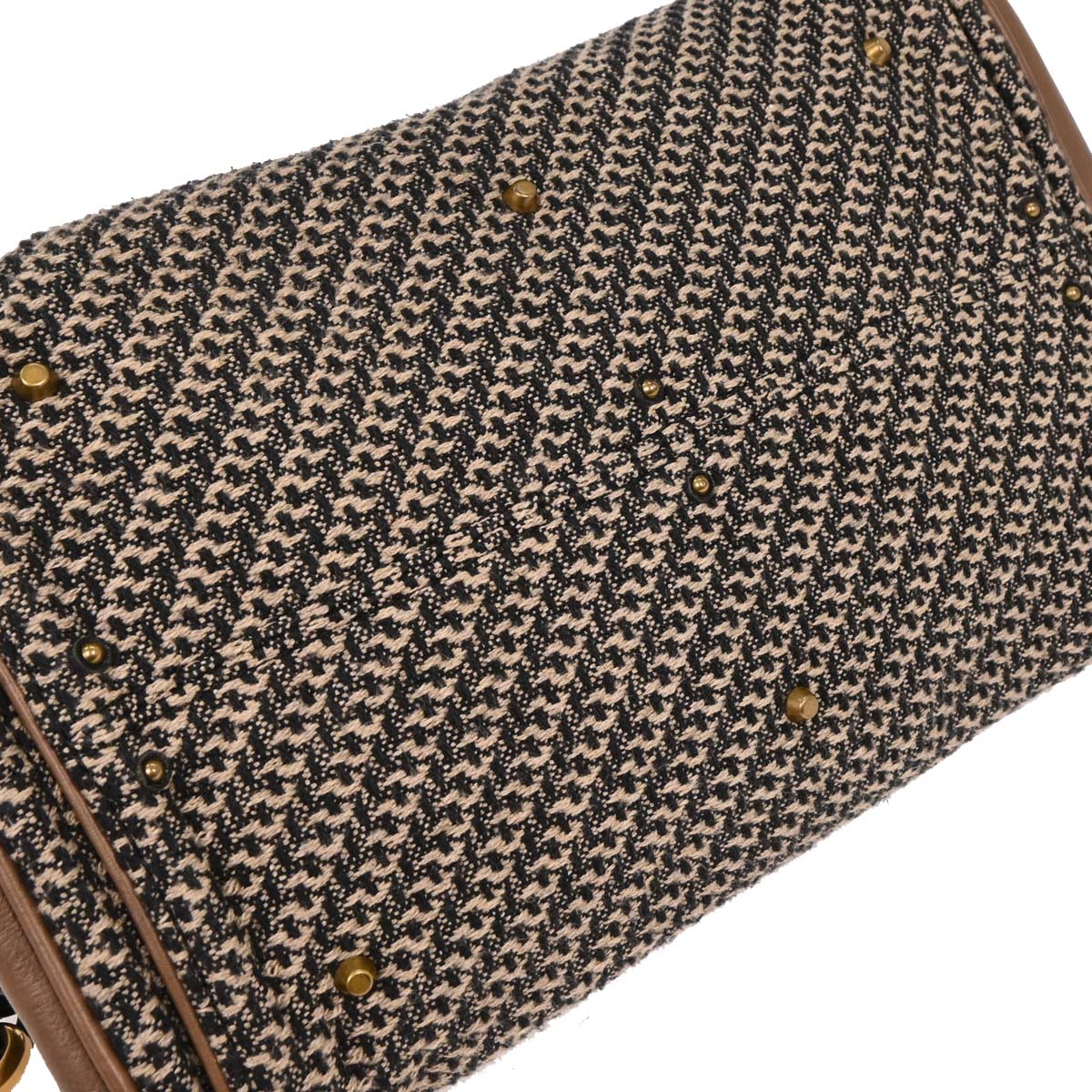 Chloe Brown Tweed Paddington Handbag