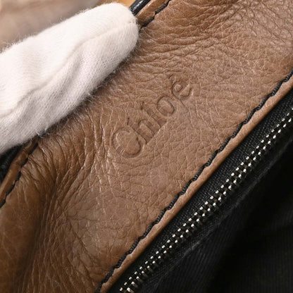 Chloe Brown Tweed Paddington Handbag