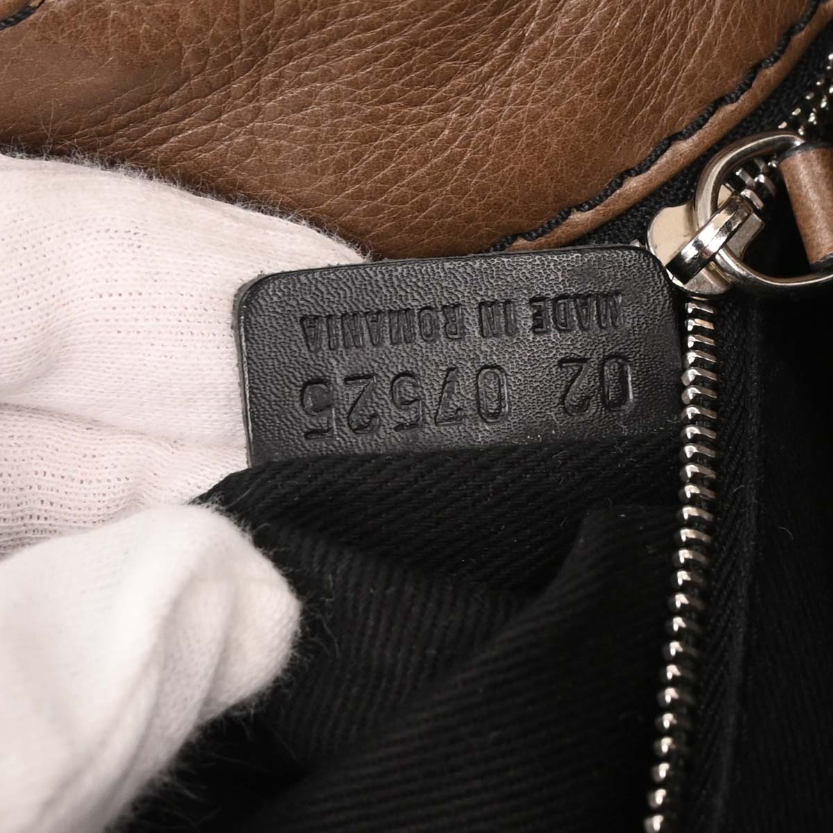 Chloe Brown Tweed Paddington Handbag