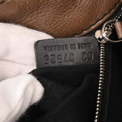 Chloe Brown Tweed Paddington Handbag