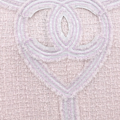 Chanel Collarless Jacket Pink 09C #42