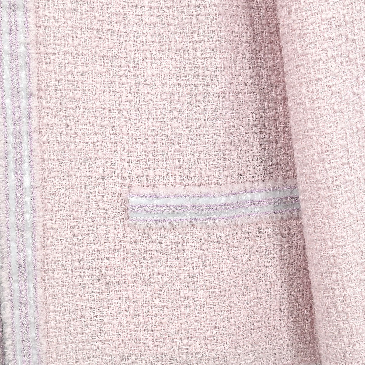 Chanel Collarless Jacket Pink 09C #42