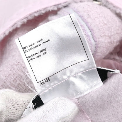 Chanel Collarless Jacket Pink 09C #42