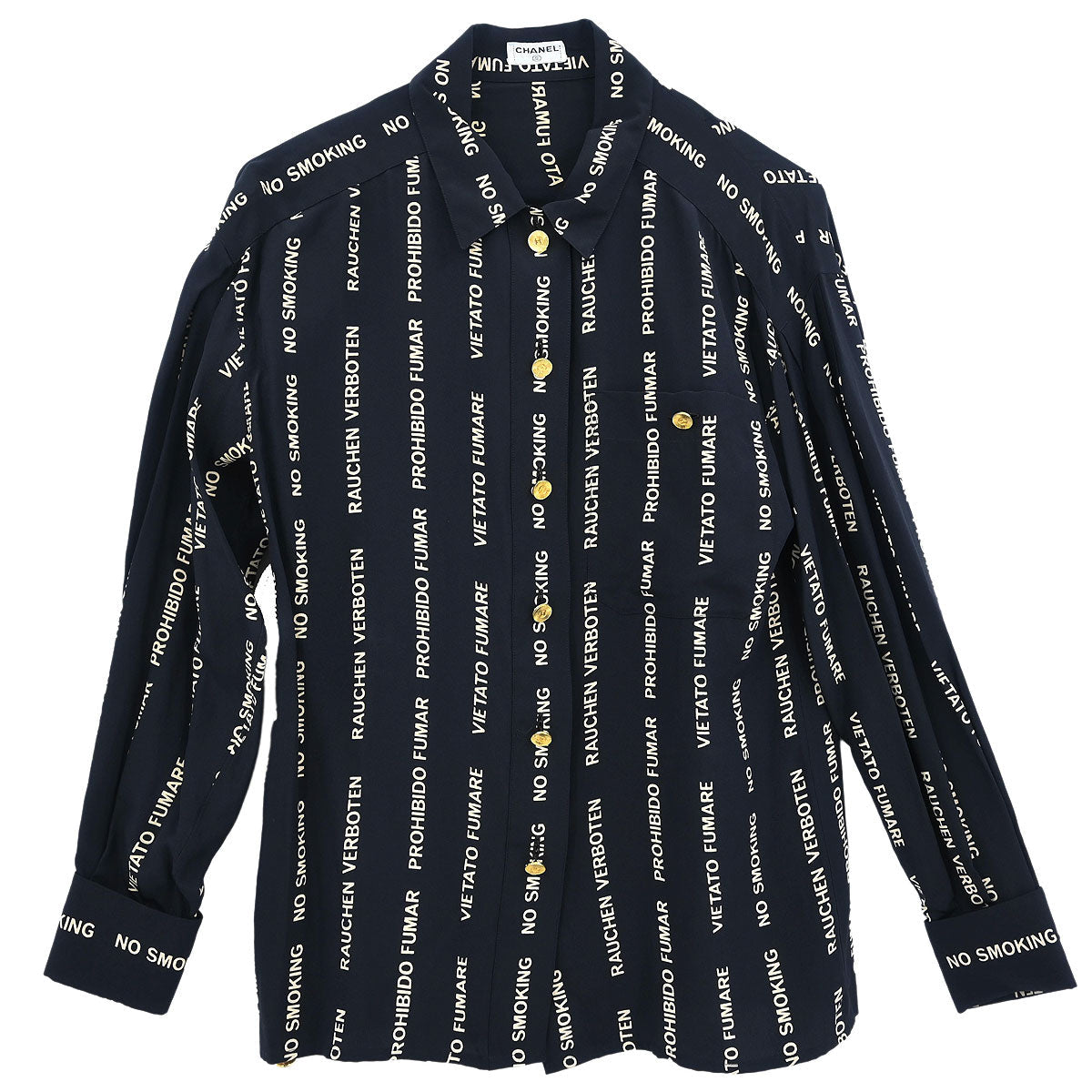 Chanel Blouse Shirt Black