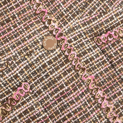 Chanel Single Breasted Jacket Brown #38