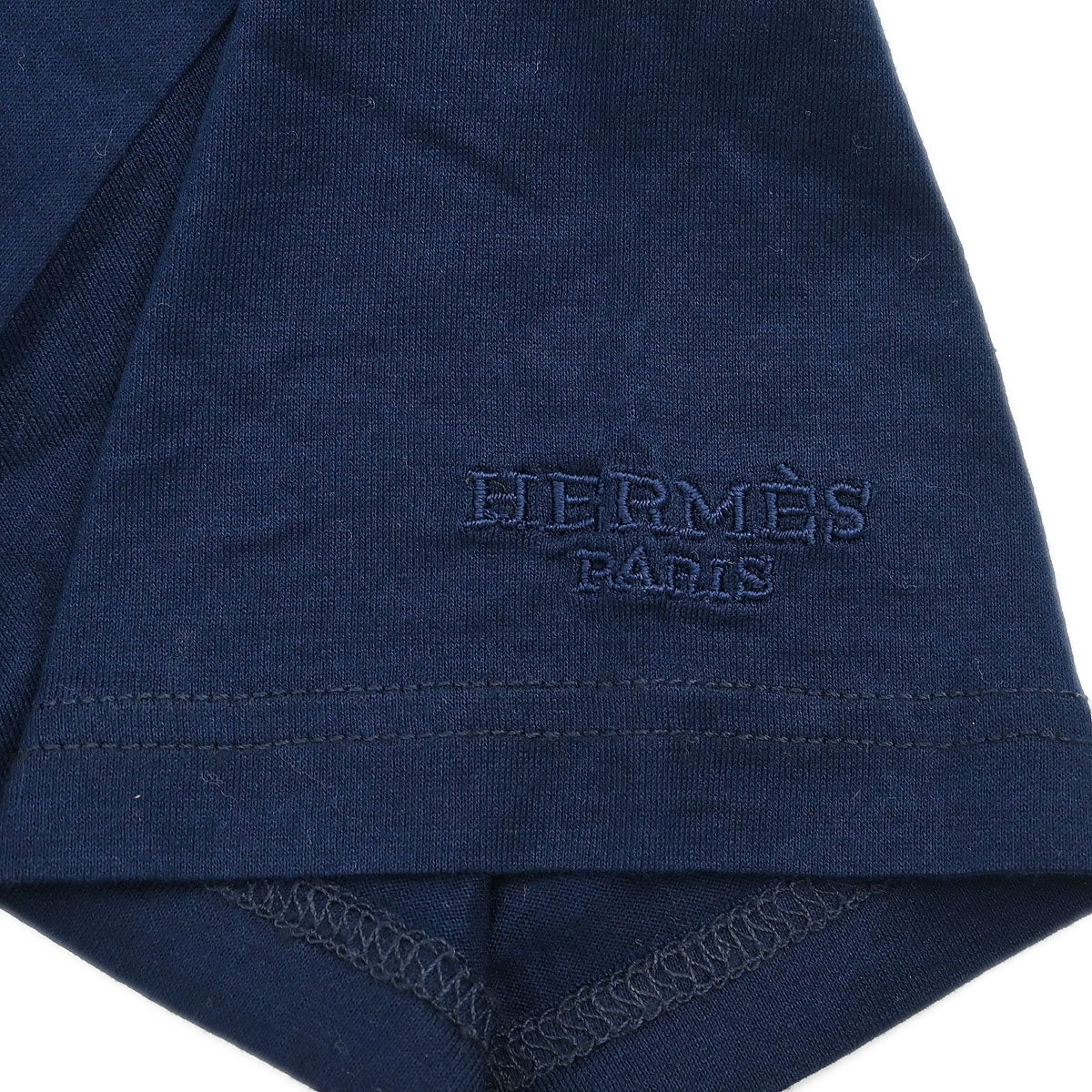 Hermes Short Sleeve T-shirt Top Navy #S