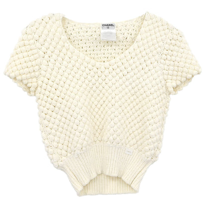 Chanel Short Sleeve Top White #40
