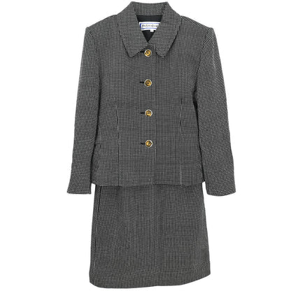 Yves Saint Laurent Setup Suit Jacket Skirt Black #L #S