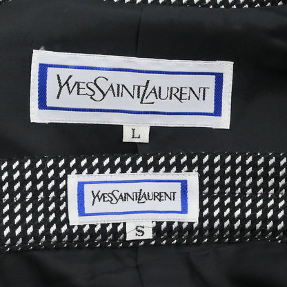 Yves Saint Laurent Setup Suit Jacket Skirt Black #L #S