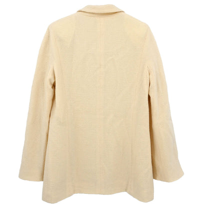 Chanel Single Breasted Jacket White #40