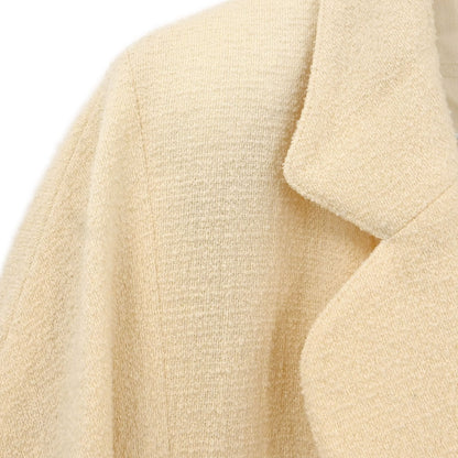 Chanel Single Breasted Jacket White #40