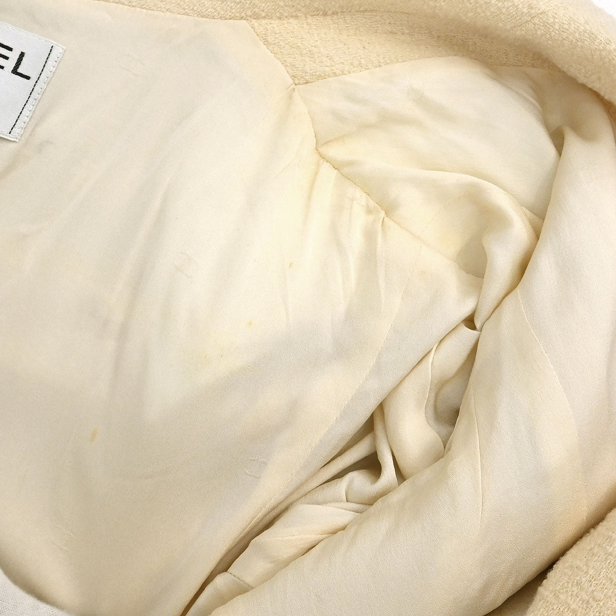 Chanel Single Breasted Jacket White #40