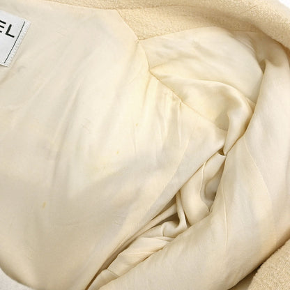 Chanel Single Breasted Jacket White #40