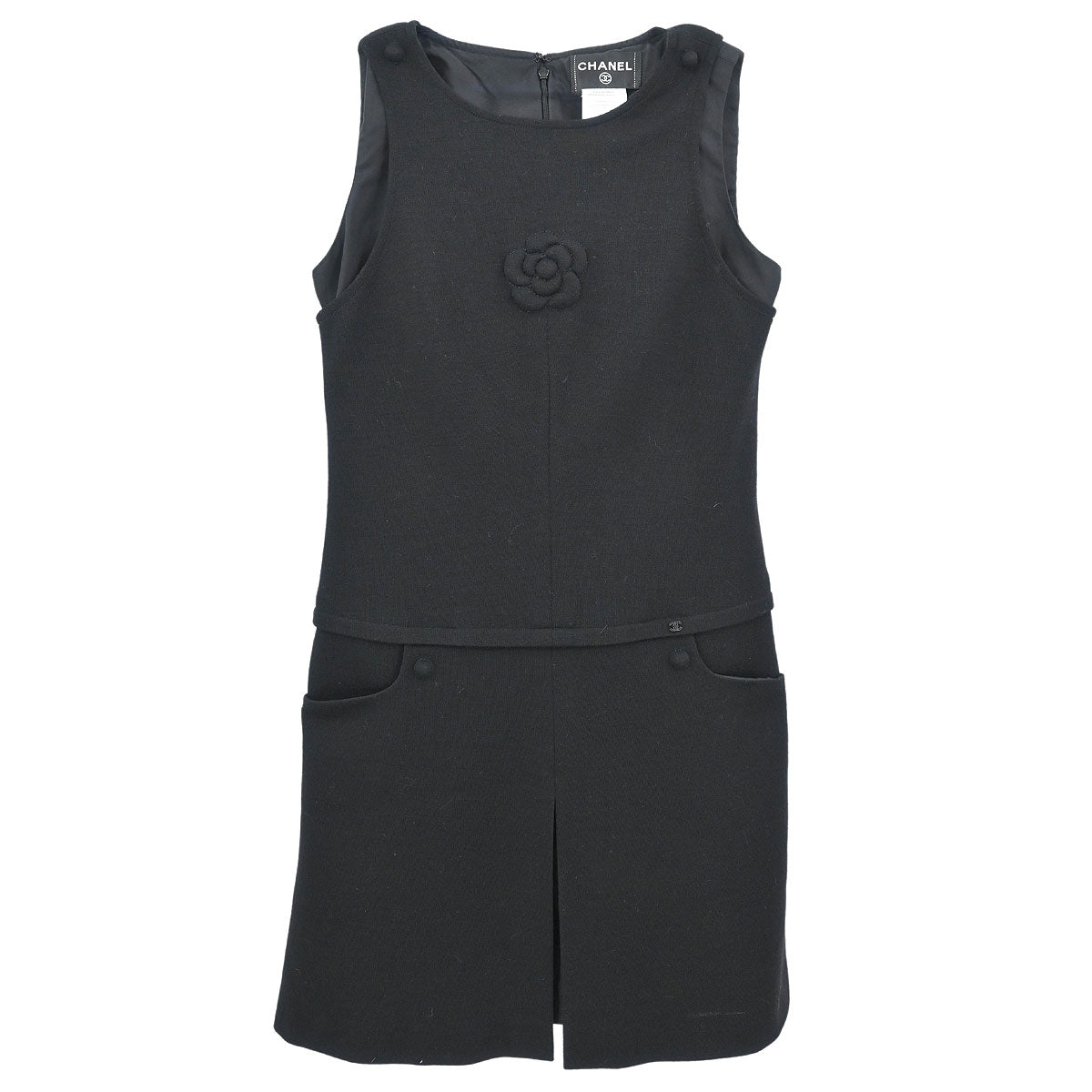 Chanel Sleeveless Dress Black #38
