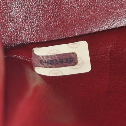 Chanel 1989-1991 Black Lambskin Turnlock Mini Full Flap Shoulder Bag