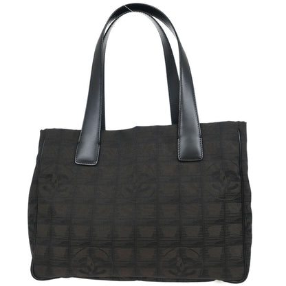Chanel 2005-2006 Brown Jacquard Nylon New Travel Line Tote Handbag