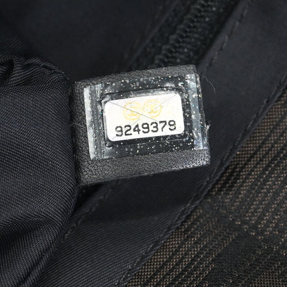 Chanel 2005-2006 Brown Jacquard Nylon New Travel Line Tote Handbag