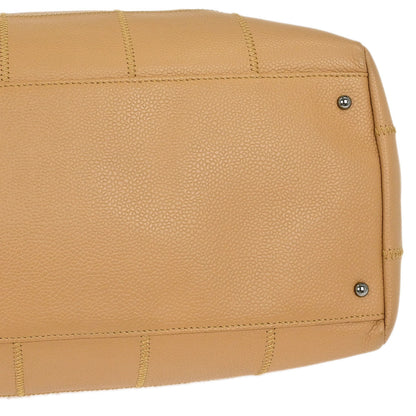 Chanel Beige Caviar Wild Stitch Choco Bar Handbag