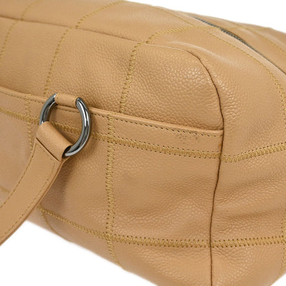 Chanel Beige Caviar Wild Stitch Choco Bar Handbag