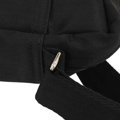 Hermes Black Toile Chevrons Acapulco Besace MM Shoulder Bag