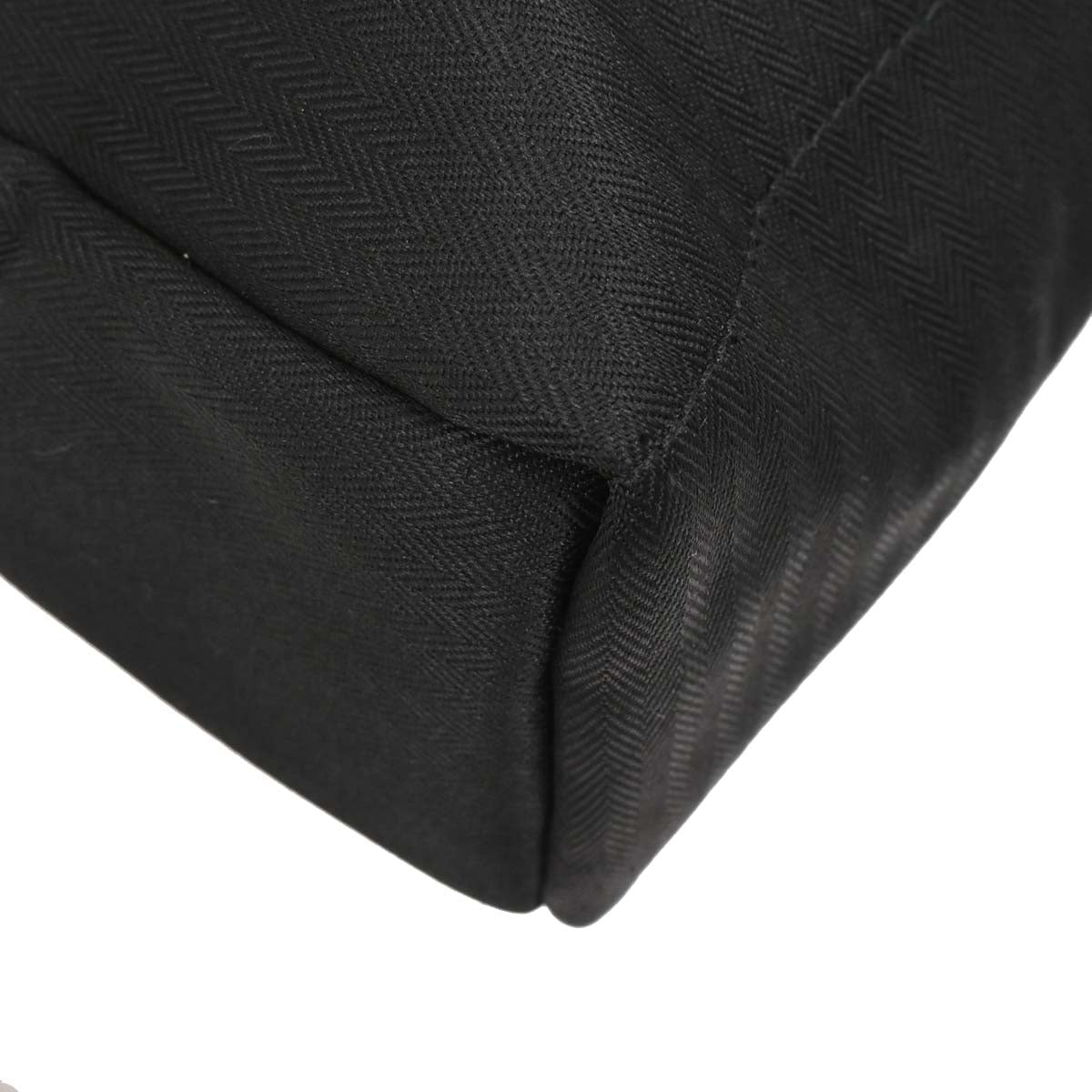 Hermes Black Toile Chevrons Acapulco Besace MM Shoulder Bag