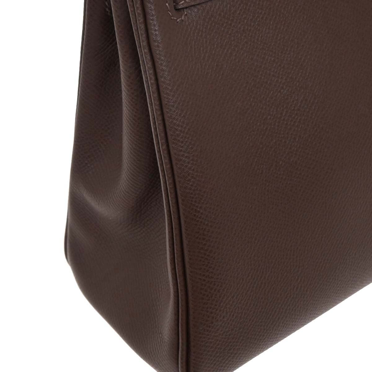 Hermes Chocolat Epsom Kelly 25 Retourne 2way Shoulder Handbag