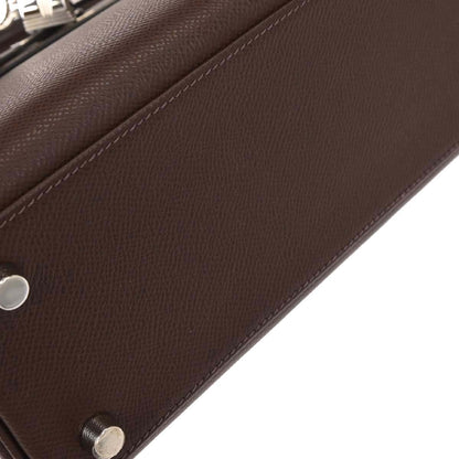 Hermes Chocolat Epsom Kelly 25 Retourne 2way Shoulder Handbag