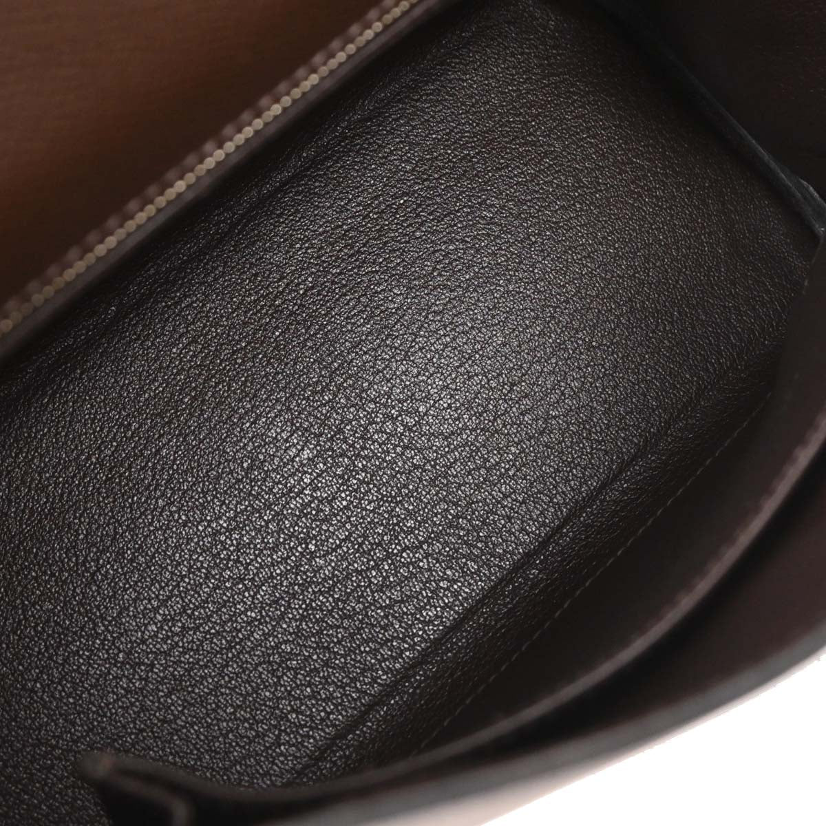 Hermes Chocolat Epsom Kelly 25 Retourne 2way Shoulder Handbag