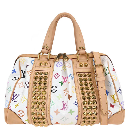 Louis Vuitton 2009 White Monogram Multicolor Courtney MM M45641
