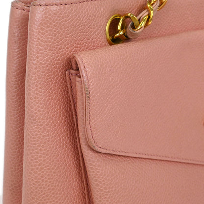 Chanel 1994-1996 Pink Caviar Chain Shoulder Bag