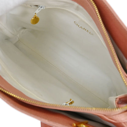 Chanel 1994-1996 Pink Caviar Chain Shoulder Bag