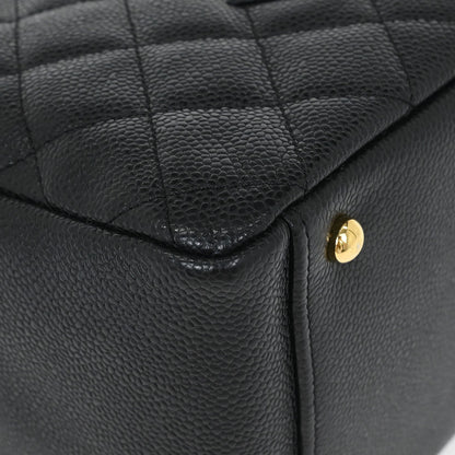 Chanel 2003-2004 Black Caviar Petite Timeless Tote PTT Chain Handbag