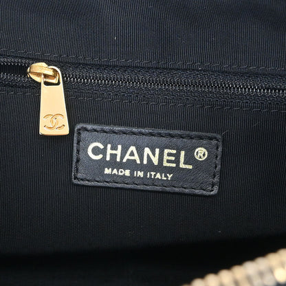 Chanel 2003-2004 Black Caviar Petite Timeless Tote PTT Chain Handbag