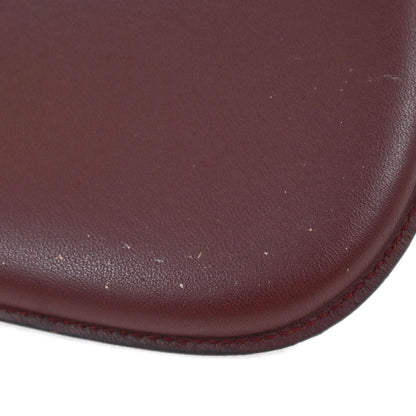 Cartier Bordeaux Leather Coin Walet Pouch