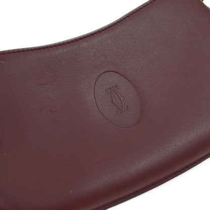 Cartier Bordeaux Leather Coin Walet Pouch