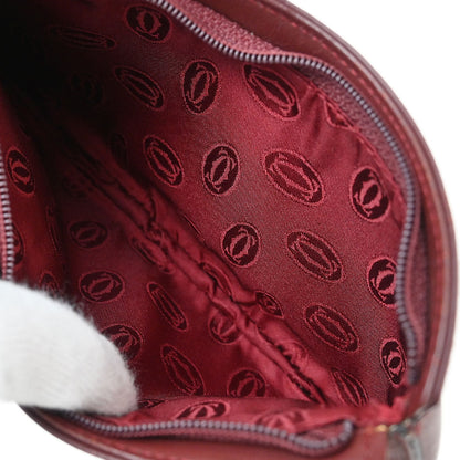 Cartier Bordeaux Leather Coin Walet Pouch