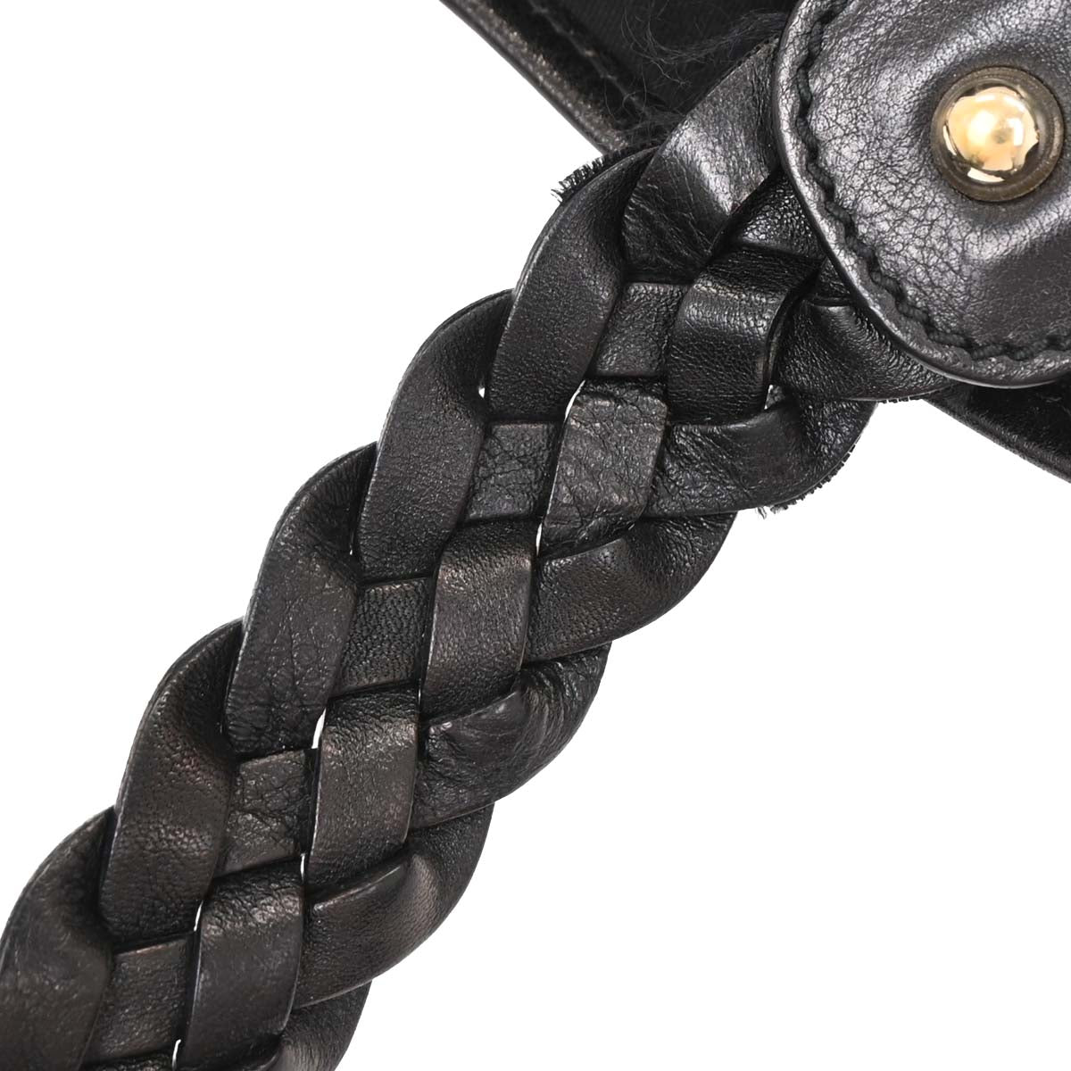 Gucci Black Canvas GG Horsebit Handbag