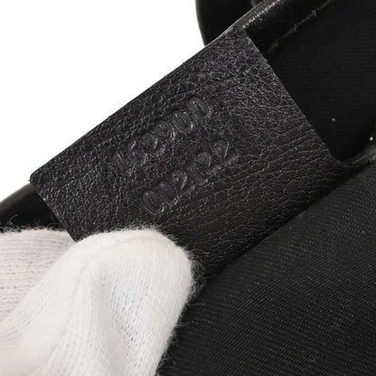 Gucci Black Canvas GG Horsebit Handbag