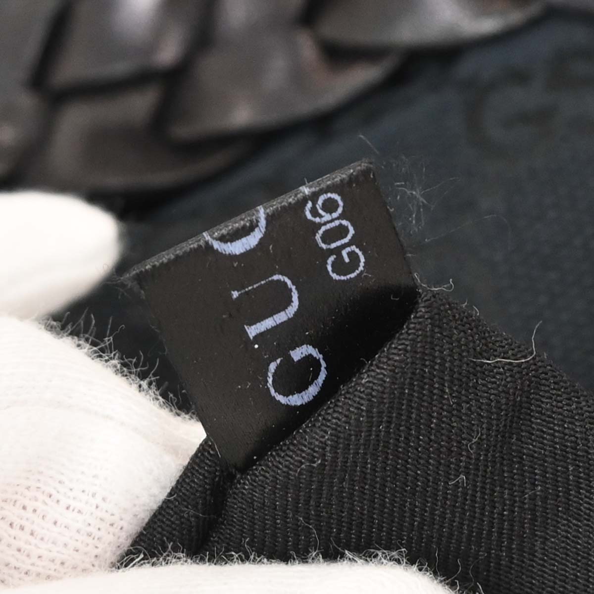 Gucci Black Canvas GG Horsebit Handbag