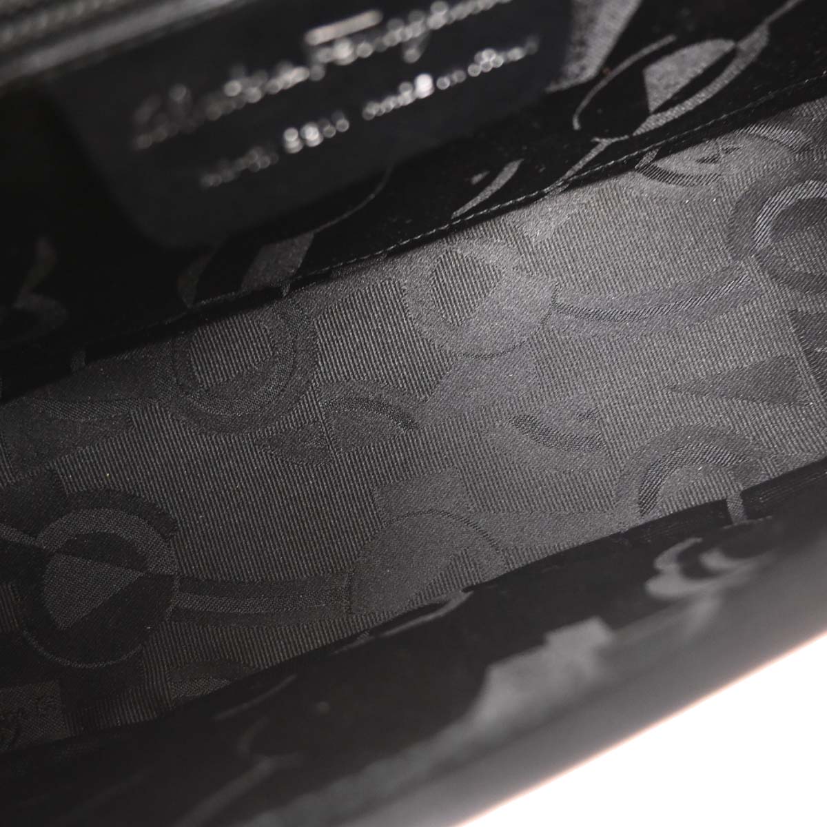 Salvatore Ferragamo Black Leather Handbag