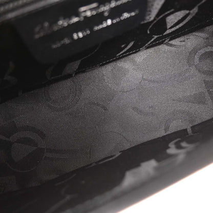 Salvatore Ferragamo Black Leather Handbag