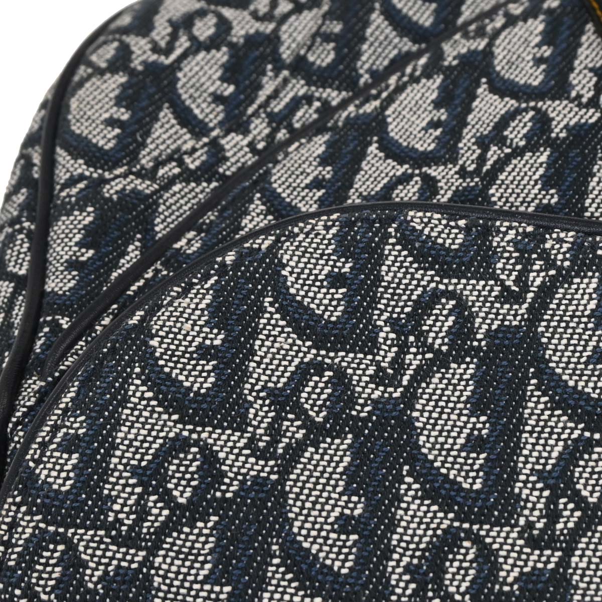 Christian Dior 2002 Navy Trotter Double Saddle Handbag