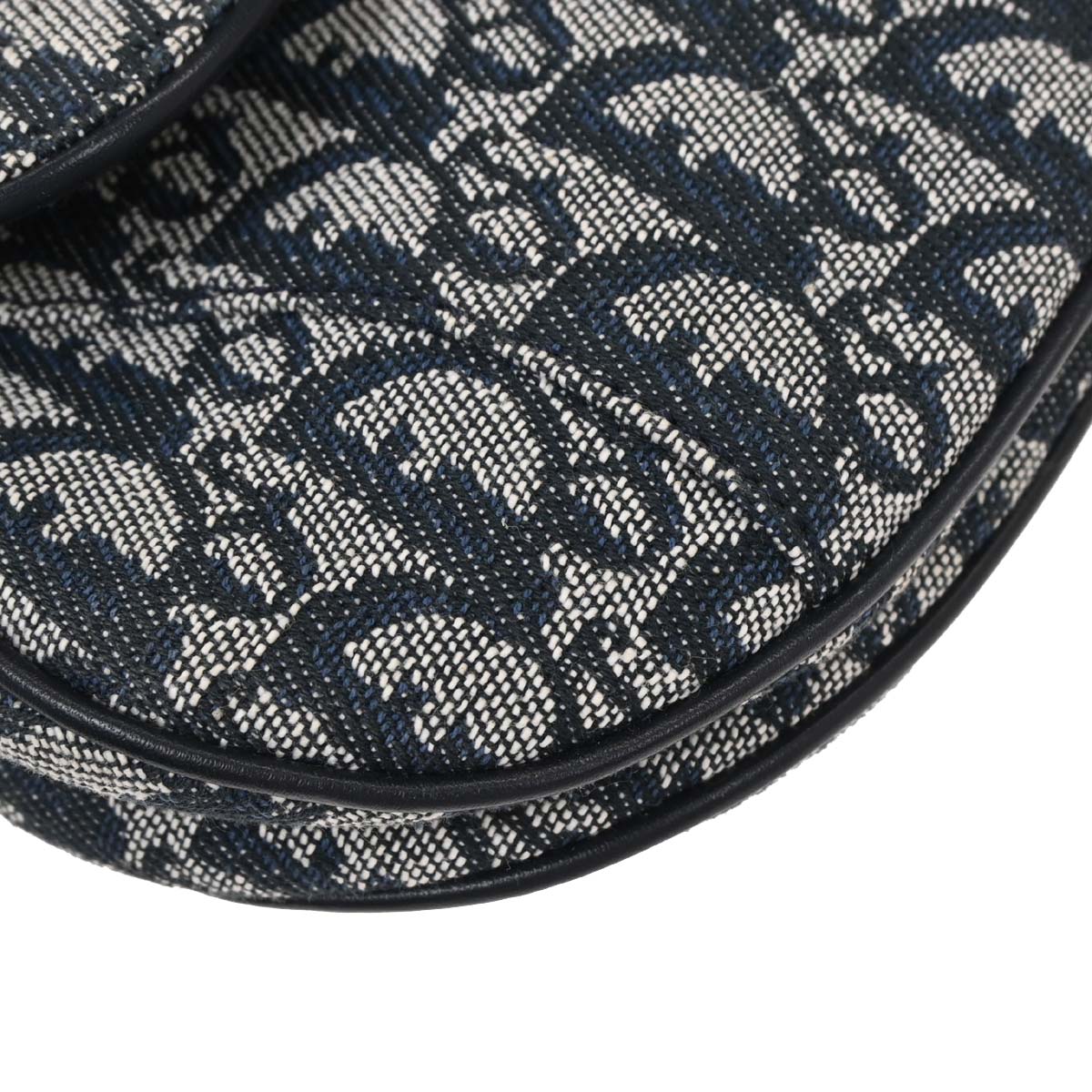 Christian Dior 2002 Navy Trotter Double Saddle Handbag